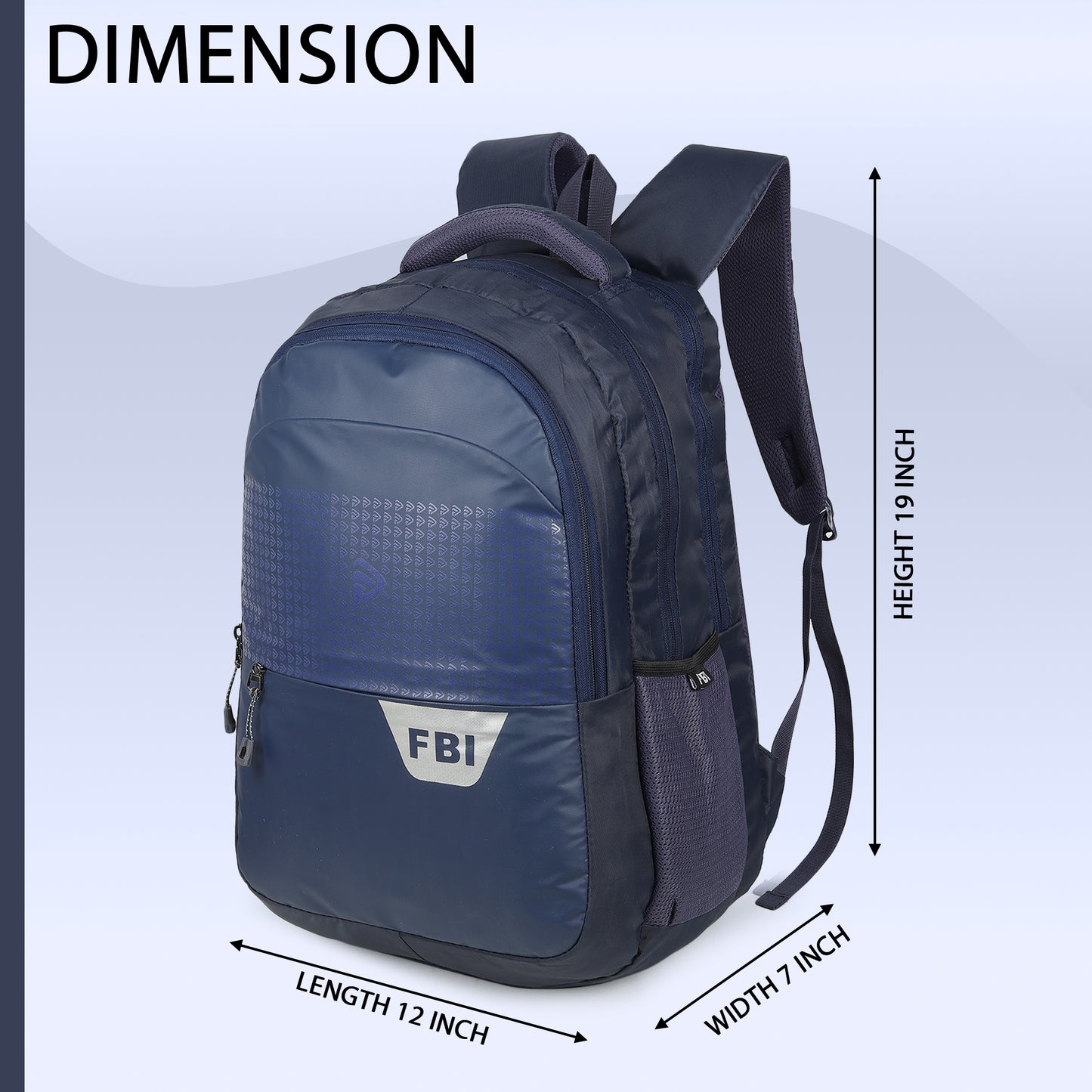 Fbi Water Resistant Adjustable Strap High Quality Padded Mesh Soft Shoulder Strap Water Bottle Pocket 35L Backpack Fbi-95