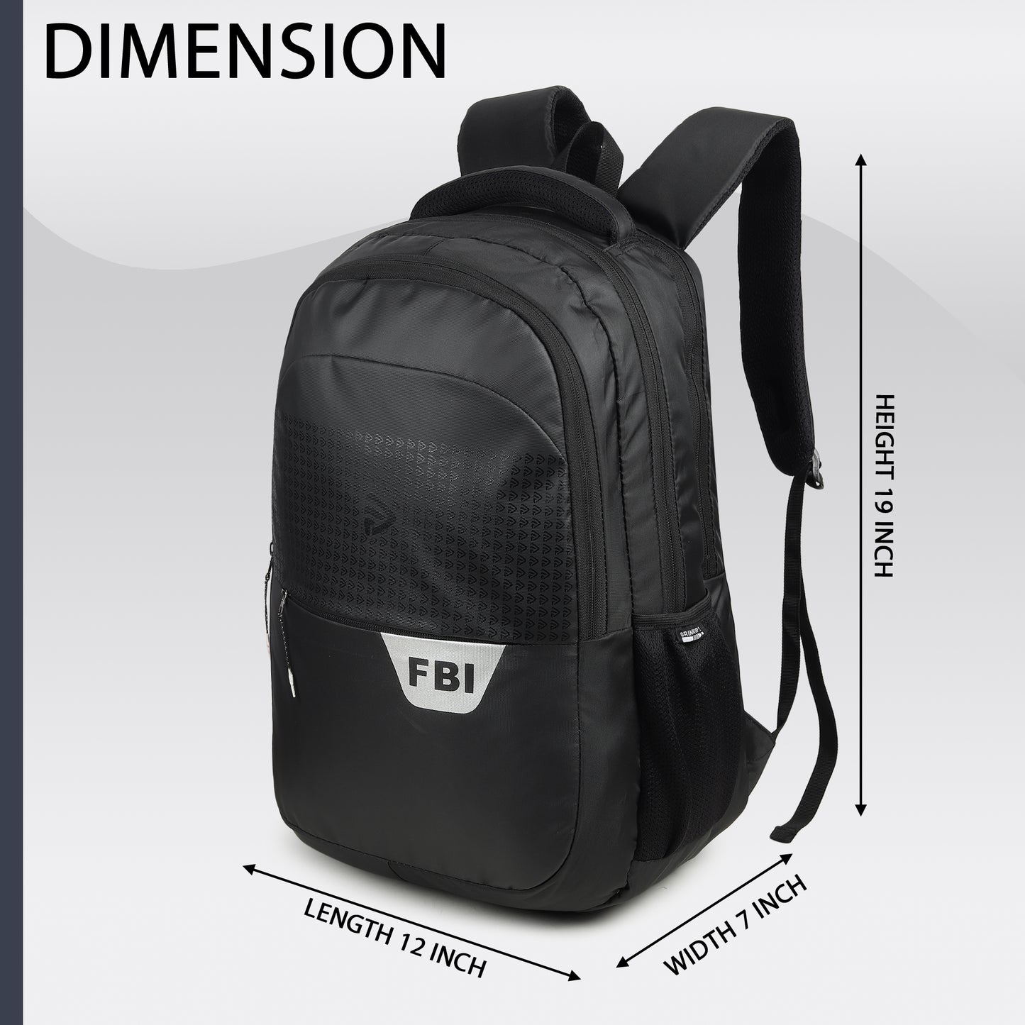 Fbi Water Resistant Adjustable Strap High Quality Padded Mesh Soft Shoulder Strap Water Bottle Pocket 35L Backpack Fbi-95