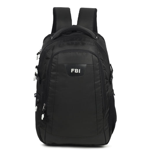 Fbi Water Resistant Adjustable Strap High Quality Padded Mesh Rain Cover Pocket Soft Shoulder Strap Water Bottle Pocket 35L Backpack Fbi-52-Black