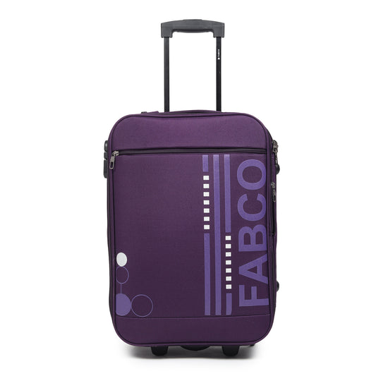 Fbi Water and Stain Resistant Duraguard Coating 2" Expansion To Maximize Packing Capacity With Tapered Shape To Prevent Tipping 360° Double Silent Spinner Wheels Trolly 20 Inch Base Hit Trolly Case Bt-04-Purple